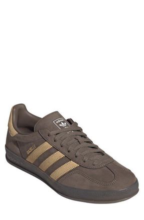 adidas Gazelle Indoor Sneaker in Cargo Brown/golden Beige/white at Nordstrom, Size 8