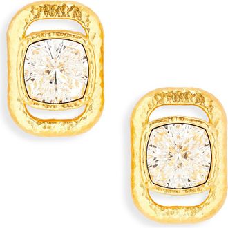 Oscar De La Renta Rectangle Crystal Stud Earrings at Nordstrom Rack