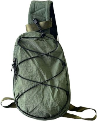 Generic Mens Crossbody Bag Large Capacity Lightweight Durable Nylon with Multiple Zip Pockets for Urban Commuting and Outdoor Hiking