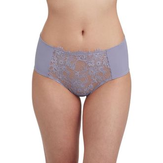 Skarlett Blue Entice Front Lace Brief in Lavender Dusk at Nordstrom, Size X-Large