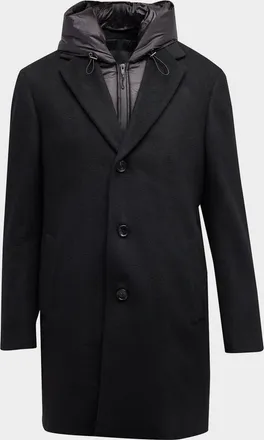 Cardinal of Canada Men & apos;s Trenton Topcoat w/ Insulated Hooded Bib
