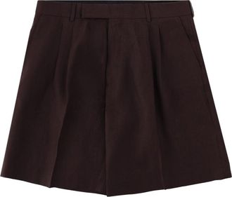 Paul Smith Pleated Structured Waistband Shorts