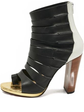 Christian Louboutin strappy heel boots - Black