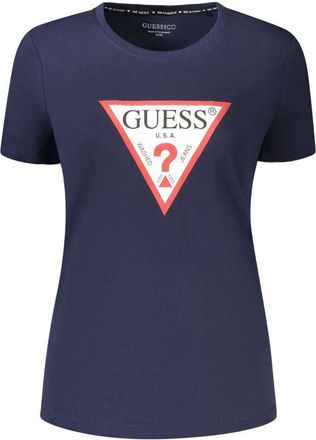 Guess Blauwe Katoenen Dames T-Shirt