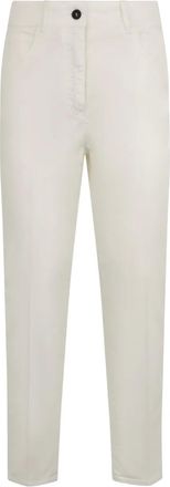 PESERICO Pantaloni dritti con bottoni - Toni neutri