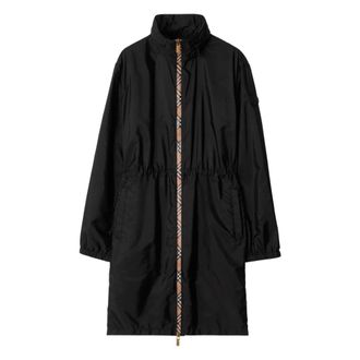 Burberry Dames, Mantels, Zwart, Maat: XS Polyamide