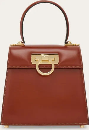 Ferragamo Women Iconic Top Handle (S) Brown