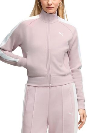 Puma T7 Always On Short Track Jacket in Misty Pink at Nordstrom, Size X-Small