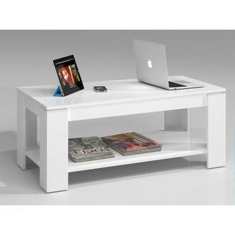 Forés Fores - Mesa Centro elevable Flow Blanco Artik