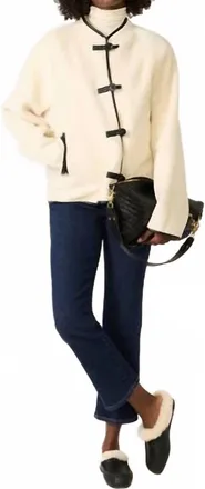 Sanctuary Powder Sherpa Jacket In Chalk