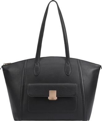 Paul Costelloe Womens Shiriya Leather Shoulder Bag - Black - One Size