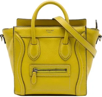Celine Pre-owned Celine Nano Grained Calfskin Luggage Tote Ladies TPJJJ8BOSL807YNZ