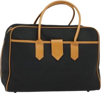 Saint Laurent Pre-owned Boston Bag - Dames - Vintage Weekendtas - Zwart - ONE Size - Leer - Vintage