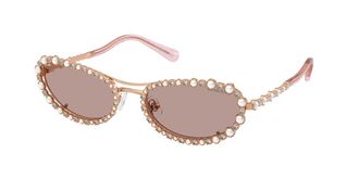 Swarovski SK7044 40147N Womens Sunglasses Gold Size 56