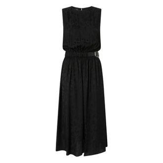Pinko Midi Dresses, female, Black, Size: S Caserta Midi Dress