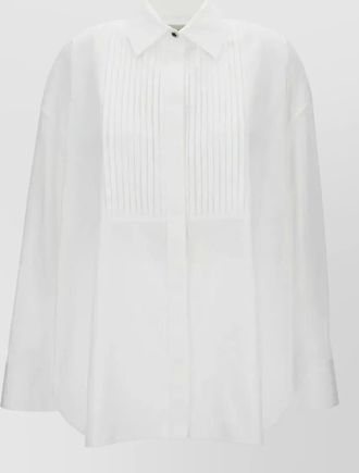 Golden Goose journey womens pleated bib cotton shirt