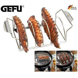 GEFU Gefu ge89248 Accessorio per Rib Barbecue Acciaio Inox 40 x 18,2 x 11,1 cm