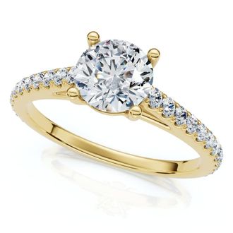Pompeii3 1.30Ct Diamond Engagement Ring 14k Gold Lab Grown