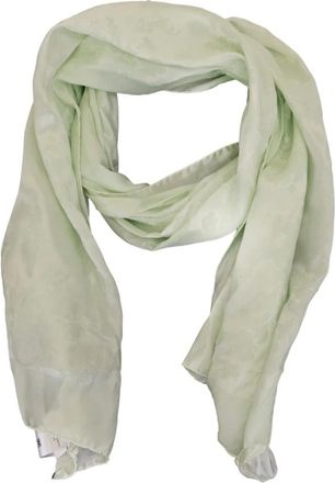 Elisabetta Franchi Silky Scarf - Dames - Sjaals - Groen - ONE Size - Katoen - Accessoires