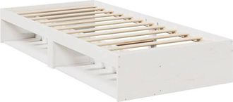 vidaXL Vidaxl - Sofá cama sin colchón madera maciza de pino blanco 80x200 cm