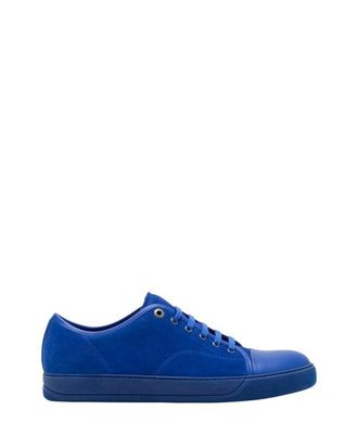 Lanvin DBB1 Leather And Suede Sneakers in Blue at Nordstrom, Size 10