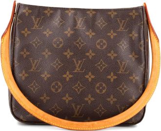 Louis Vuitton Borsa a tracolla Looping Monogram Canvas MM - Marrone