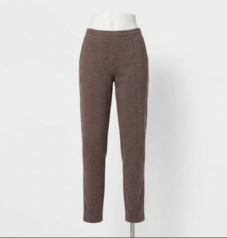 Spanx Air Essentials Brushed Slim Straight Pant In Heather Storm
