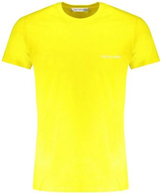 Trussardi Geel Katoenen T-shirt - Heren - T-shirts - Geel - XL - Katoen - Tops
