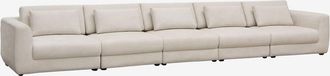 Sklum Sof&aacute; Modular De 5 Piezas Con Reposacabezas Regulable En Chenilla Cataline Sklum
