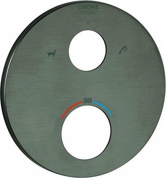 GROHE Roseta Redonda Grohe 49075 Para Thm-fms Grafito Duro Cepillado