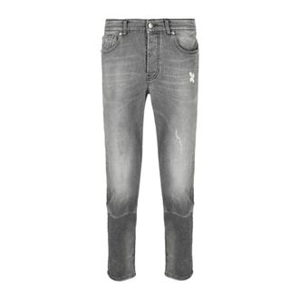 John Richmond Slim-fit Jeans, male, Gray, Size: W33 Slim-fit Jeans