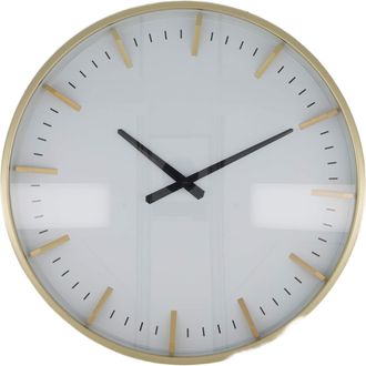 Schubiger M&ouml;bel Uhr Metall, Weiss Gold D: 50 cm