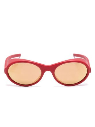 Givenchy Occhiali da sole ovali G Ride - Rosso