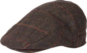 Barbour Wilkinn Flat Cap - Stijlvolle Cappelli - Heren - Hoeden - Bruin - S - Accessoires