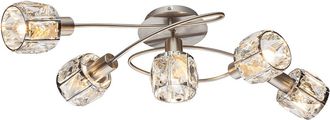 Globo Lighting Plaf&oacute;n - Kris - N&iacute;quel - Metal - E14 - 54356-5 - Globo
