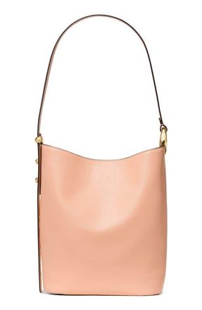 Kate Spade New York halo fine grain leather bucket bag in Light Cantaloupe at Nordstrom