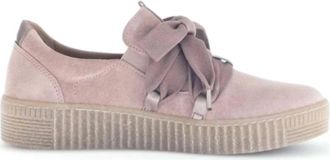 Gabor Womens Suede Slip-On Sneaker In Rosewood