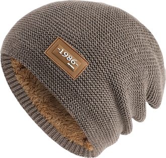 Generic Todays Deals Light Weight Beanie Hats Women Motorcycle Helmet Balaclava Fur Lined Bobble Hat Mens+Gifts+Under+5+Pounds Keeping Warm Gifts Women