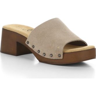 Bos. & Co. Marly Platform Slide Sandal in Sand Suede at Nordstrom Rack, Size 10-10.5Us / 41Eu