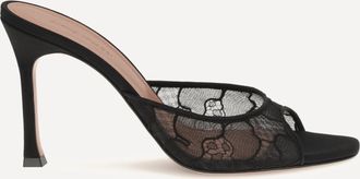Amina Muaddi Alexa Lace Sandals Female 38.5