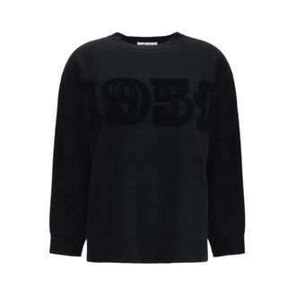 Max Mara Fido Sweater - Dames - Ronde hals truien - Zwart - XS - Wol - Truien & Vesten