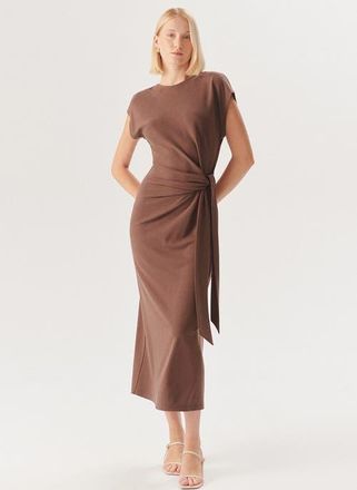Exquise Rory Knit Midi Dress in Brown at Nordstrom, Size X-Small