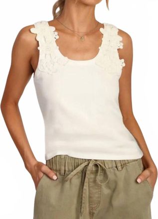 Dylan Tasha Knit Top In White