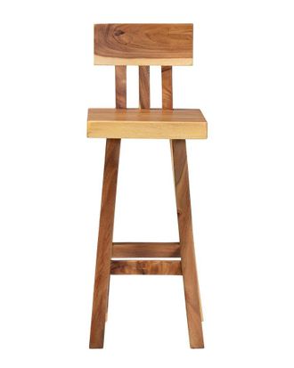 Baxton Studio Luli Suar Wood Bar Stool