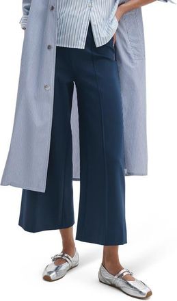 Rag & Bone Irina Wide Leg Crop Pants in Navy at Nordstrom, Size Xx-Small