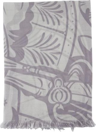 Burberry Winter Scarves, unisex, Gray, Size: ONE SIZE Wool Grey Scarf