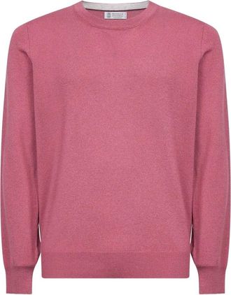 Brunello Cucinelli Pink Crew Neck Sweater