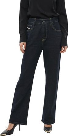 Diesel Blue Straight Mid Rise Jeans