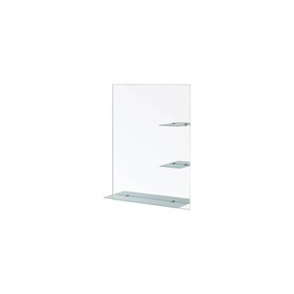 OEM Specchio Rettangolare Con Mensole 60x80 Misura: Lxh 60x80 Cm