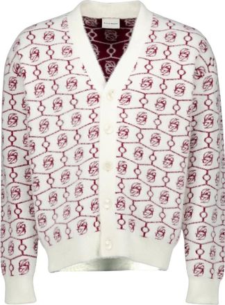 Dr&ocirc;le de Monsieur Monogram Cardigan D Mirror - Heren - Vesten - Veelkleurig - XS - Truien & Vesten